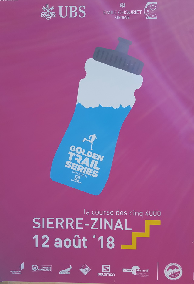 Sierre Zinal fait partie des 5 épreuves du GOLDEN TRAIL SERIES avec Segama (Espagne), marathon du Mont Blanc (Chamonix), Ring of Steall (Ecosse) et la finale Otter trail en Afrique du sud où les 10 premiers se confronterons