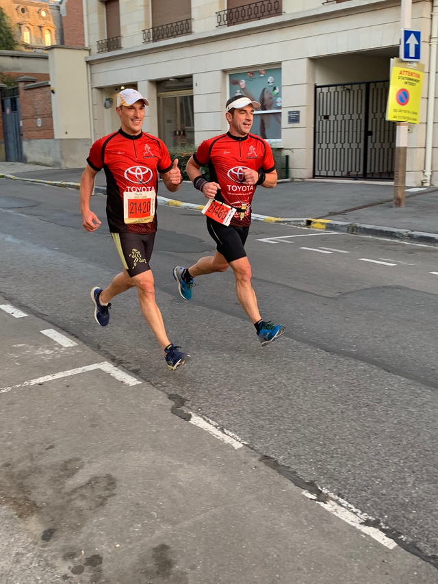 Christophe et Fabrice ...une belle foulée pour un bon chrono...