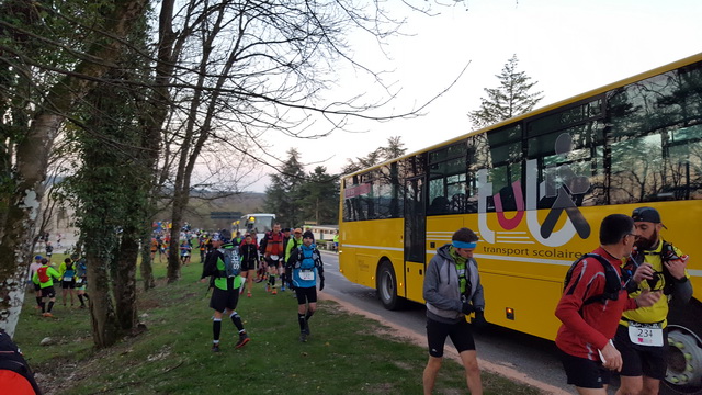 Arrivée des bus