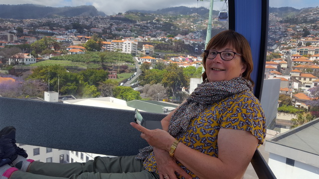 téléphérique de Funchal pour se rendre au jardin Botanique à 600m+