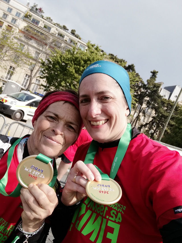 et 2 nouvelles marathoniennes ...radieuses