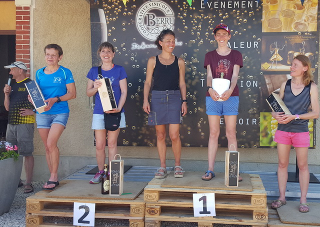 20km podium féminin : Nadine 2ème M2F