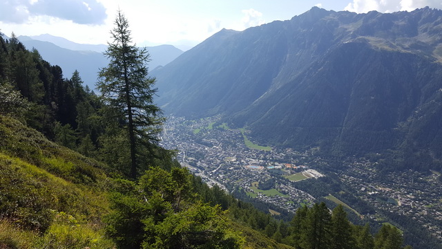 puis balcon vers le plan de l'aiguille....